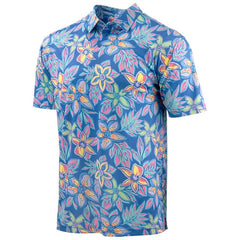 Ron Jon Blue Petal Palooza Polo Shirt