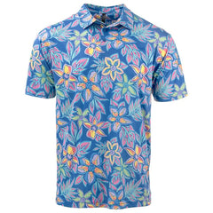 Ron Jon Blue Petal Palooza Polo Shirt