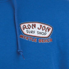 Ron Jon Myrtle Beach SC Distressed Trusty Badge Pullover Hoodie