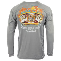 Ron Jon Cocoa Beach FL Distressed Florida Flag V2 UPF Long Sleeve Sun Shirt