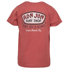 Ron Jon Kids Cocoa Beach FL Distressed Trusty Badge Tee