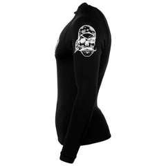 Ron Jon Black Skull Long Sleeve Rash Guard