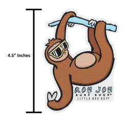 Ron Jon LBG Sloth Hanging from a Branch Sticker