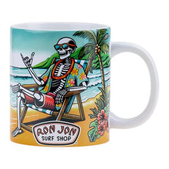 Ron Jon 20 oz Skeleton in Chair Mega Mug