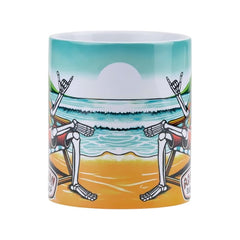 Ron Jon 20 oz Skeleton in Chair Mega Mug