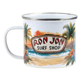 Ron Jon 12 oz Palm Tree Enamel Mug