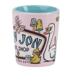 Little Box Guy Ron Jon Pond Life 1.5oz Shot Glass