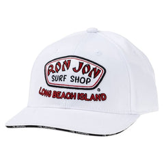 Ron Jon Long Beach Island NJ White Full Badge Cap