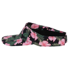 Ron Jon Black and Pink Hibiscus Visor