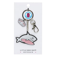 Ron Jon LBG Surfing Shark Keychain