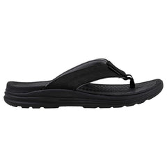 Ron Jon Men's Black Leather Delray Sandals