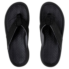 Ron Jon Men's Black Leather Delray Sandals