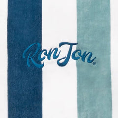 Ron Jon Navy Light Blue 35" x 70" Textured Stripe Towel 2.0