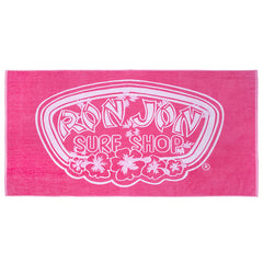 Ron Jon Hibiscus Badge Pink Beach Towel 70" x 30"
