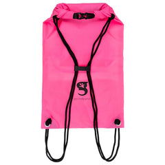 Ron Jon Pink And Black Waterproof Cinch Sack Backpack