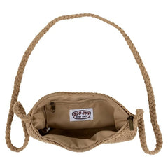 Ron Jon Tan Crochet Crossbody Bag