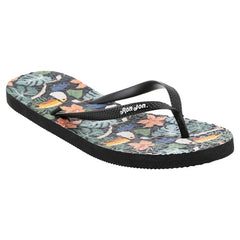 Ron Jon Ladies Zori Toucan Black Sandal