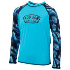 Ron Jon Kids Blue Long Sleeve Rash Guard