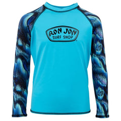 Ron Jon Kids Blue Long Sleeve Rash Guard