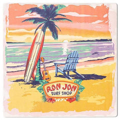 Ron Jon Paradise View Square Coaster