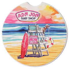 Ron Jon Lifeguard On Duty Car Coaster