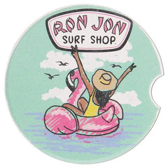 Ron Jon Flamingo Float Car Coaster