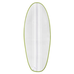 Ron Jon Sage And Ivory Surfboard Shaped Rug