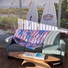 Ron Jon Badges Throw - 50" x 60"