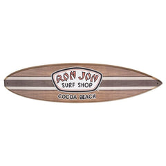 Ron Jon Cocoa Beach Badge Brown Surfboard Sign