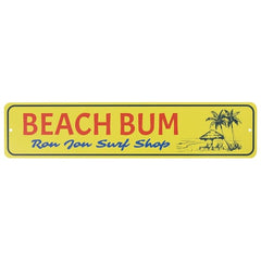 Ron Jon Beach Bum Metal Street Sign