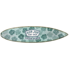 Ron Jon Cocoa Beach FL Seafoam Hibiscus Badge Surfboard Sign