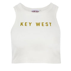 Ron Jon Women's Key West FL Healer Crop Tank Top