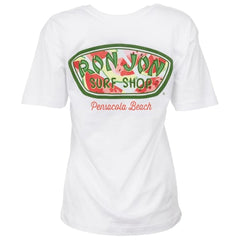 Ron Jon Women's Pensacola Beach FL Watermelon Badge Tee