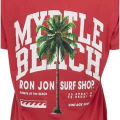 Ron Jon Women's Myrtle Beach SC Palm Tree Tee