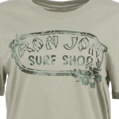 Ron Jon Women's Hibiscus Camo Badge Tee