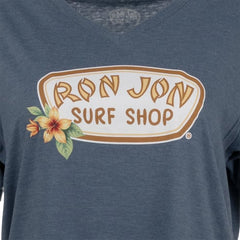 Ron Jon Women's Floral Boards V-neck Tee
