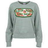 Ron Jon Women's Watermelon Badge Crew Neck Pullover
