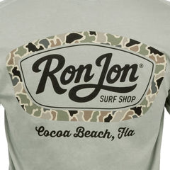 Ron Jon Cocoa Beach FL Camo Outline Tee