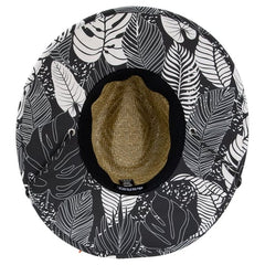 Ron Jon UPF 50 Lifeguard Noir Foliage Straw Hat