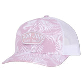 Ron Jon Women's Lavender Tropical Leaves Trucker Cap