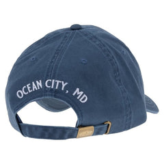 Ron Jon Women's Ocean City MD Crab Denim Navy Cap
