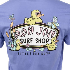Little Box Guy Ron Jon Electric Purple Pond Life Tee