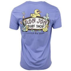 Little Box Guy Ron Jon Electric Purple Pond Life Tee