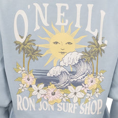 O'Neill Ron Jon Women's Sun Cropped Crew Neck Pullover