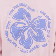 Rip Curl Ron Jon Women's Light Pink Surf Puff Pullover Hoodie