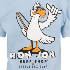 Little Box Guy Ron Jon Kids Ice Blue Gullies Tee