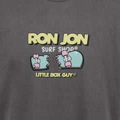 Little Box Guy Ron Jon Kids Charcoal Street Rat Tee