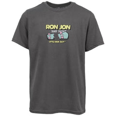 Little Box Guy Ron Jon Kids Charcoal Street Rat Tee