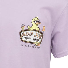 Little Box Guy Ron Jon Kids Lavender Pond Rules Tee