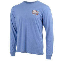Ron Jon Cocoa Beach FL Distressed Trusty Badge V2 Long Sleeve Tee